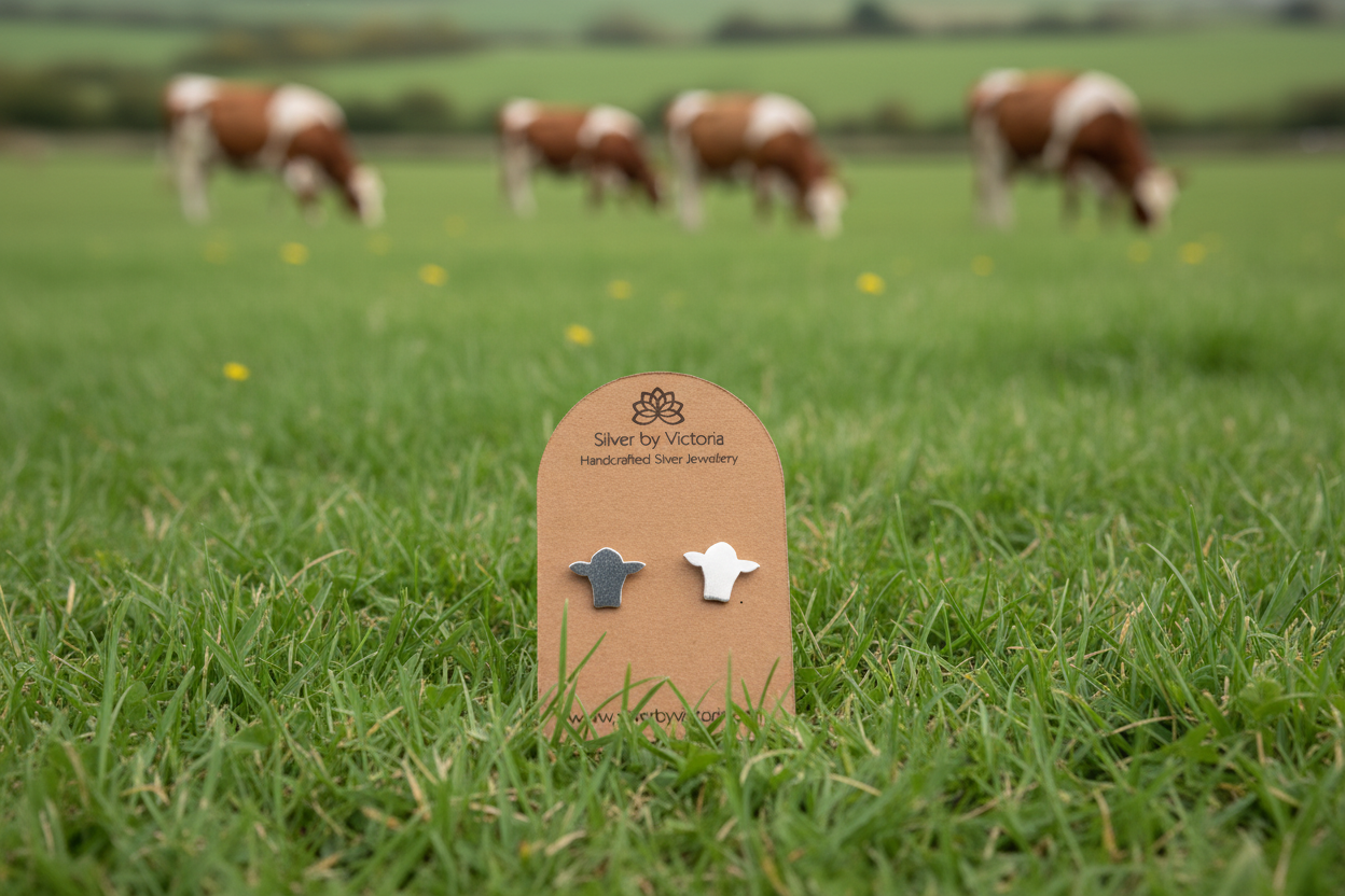 Cow Stud Earrings