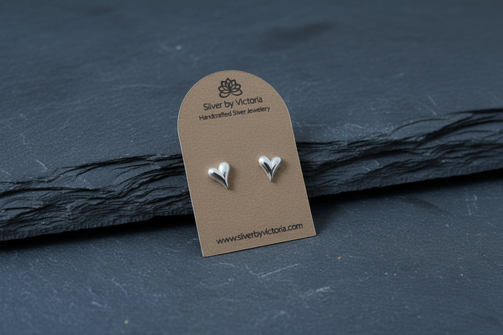 Heart Stud Earrings