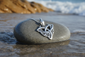 Triquetra & Moon Celtic Pendant & Chain
