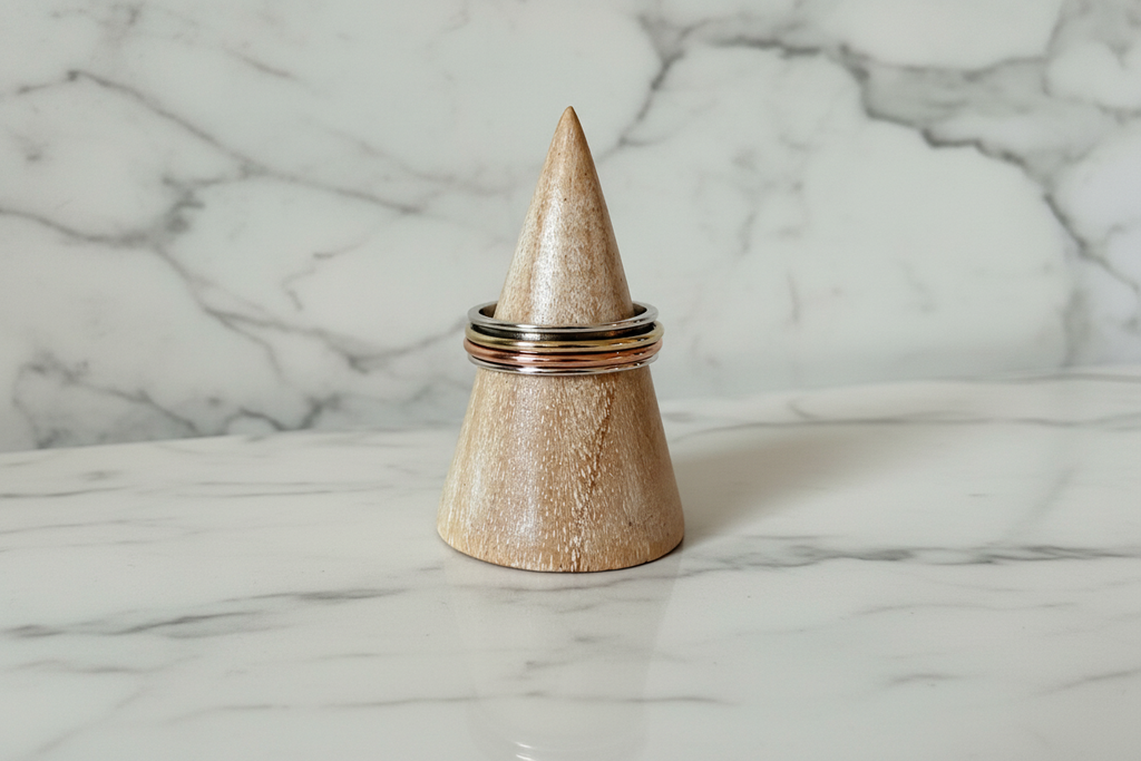 Brass, Copper & Silver Spinner Ring