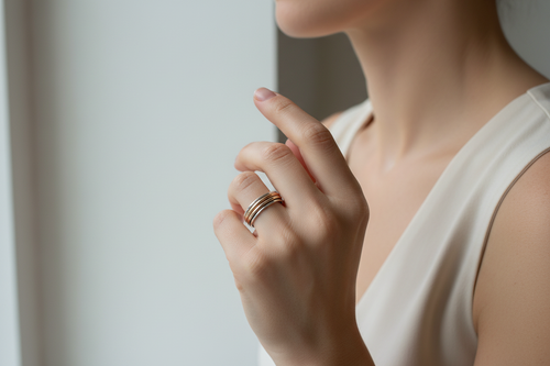 Brass, Copper & Silver Spinner Ring