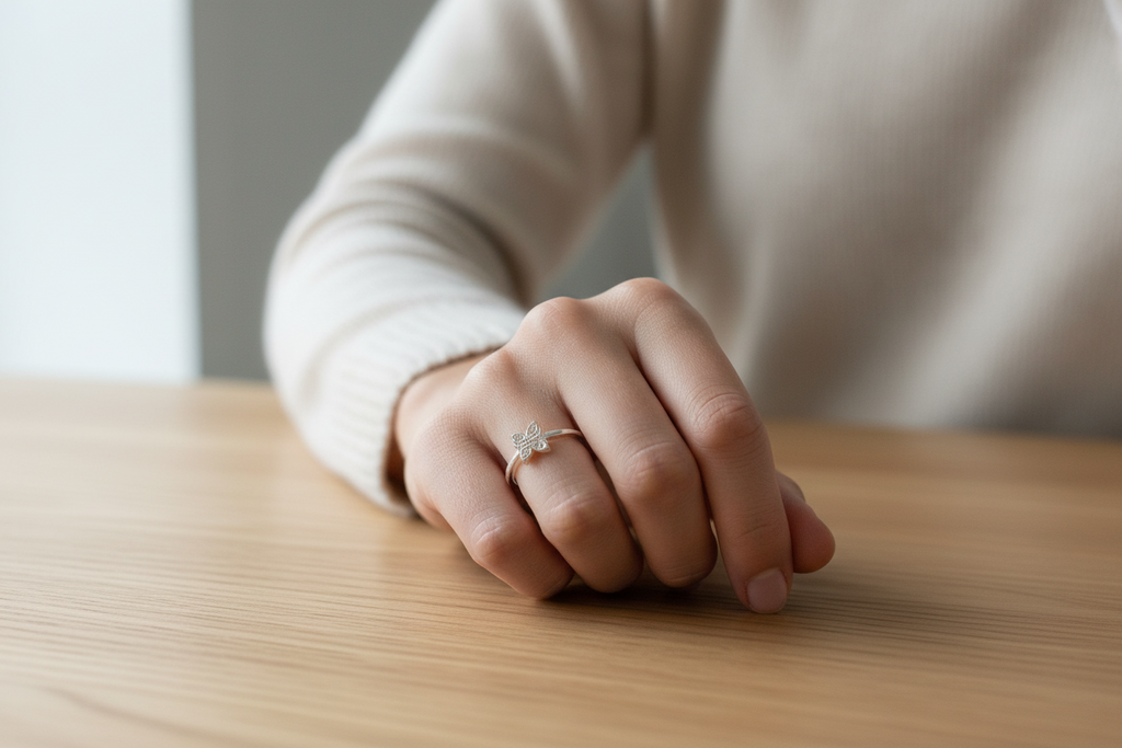 Butterfly Stacker Ring