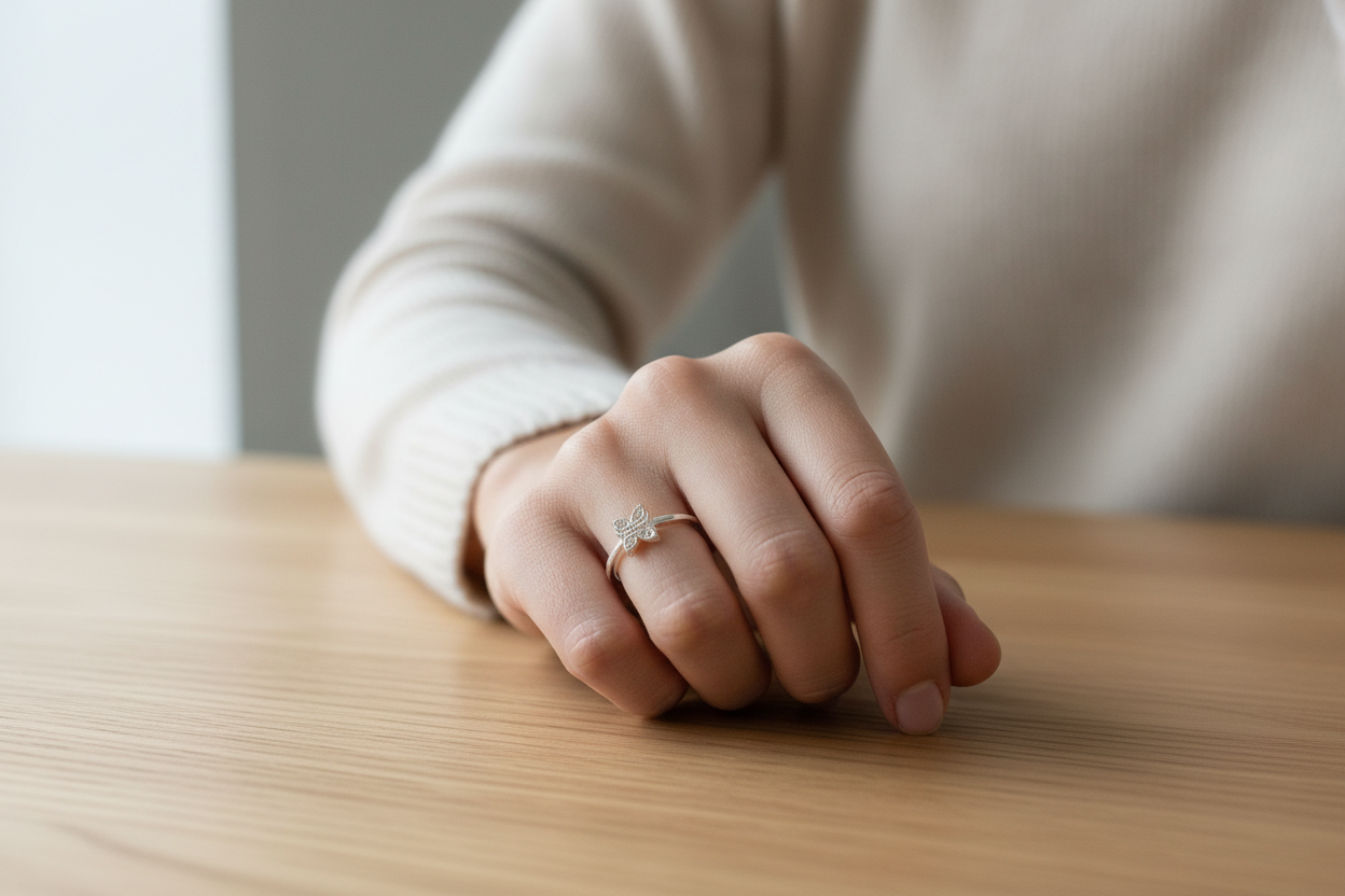 Butterfly Stacker Ring