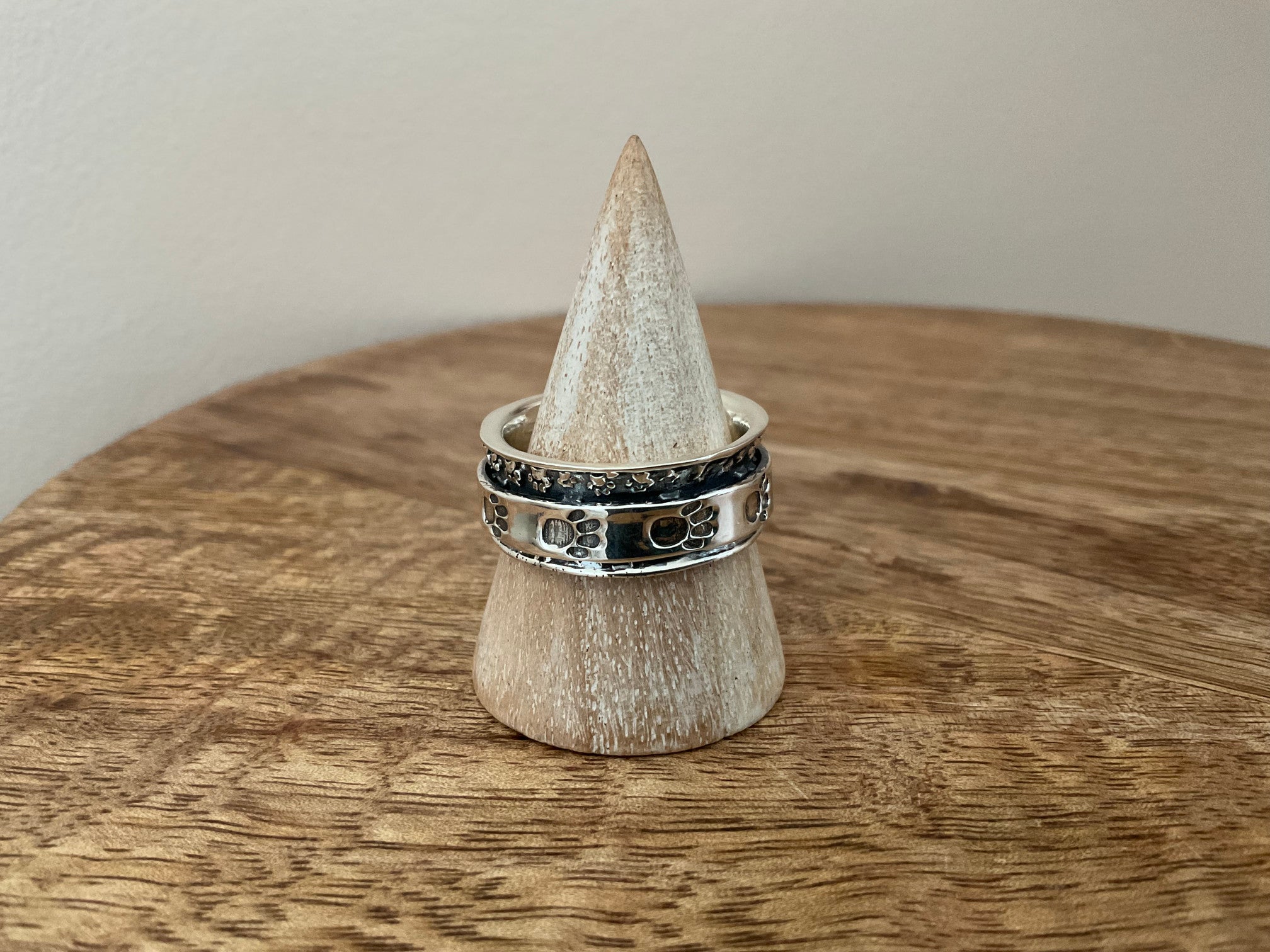Paw Print Spinner Ring