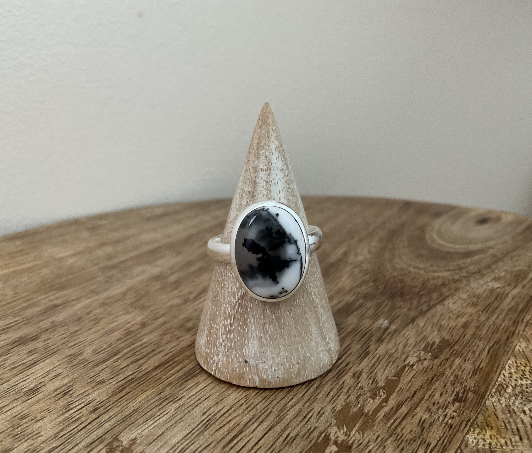 Dendritic Opal Stoneset Ring