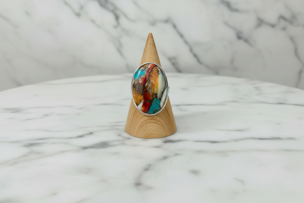 Oyster Turquoise Stoneset Ring