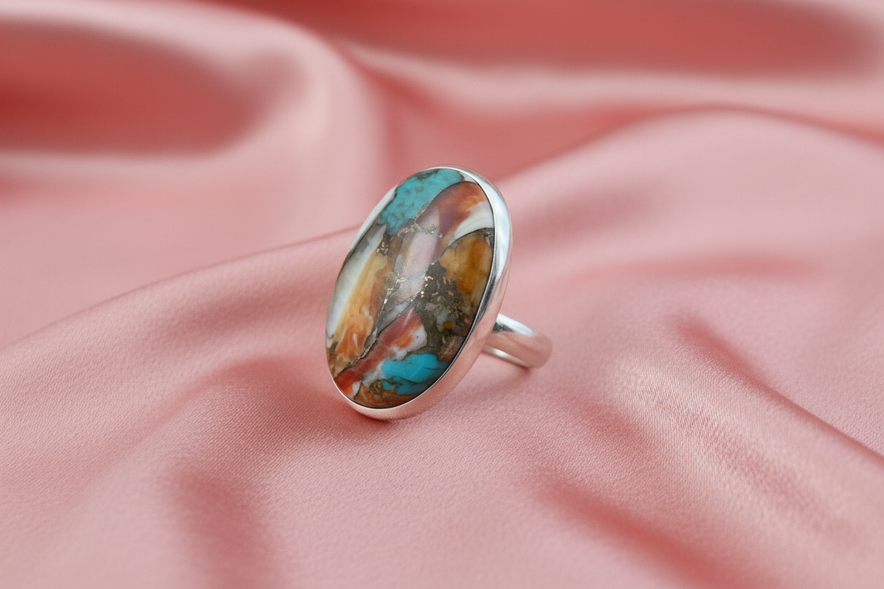 Oyster Turquoise Stoneset Ring