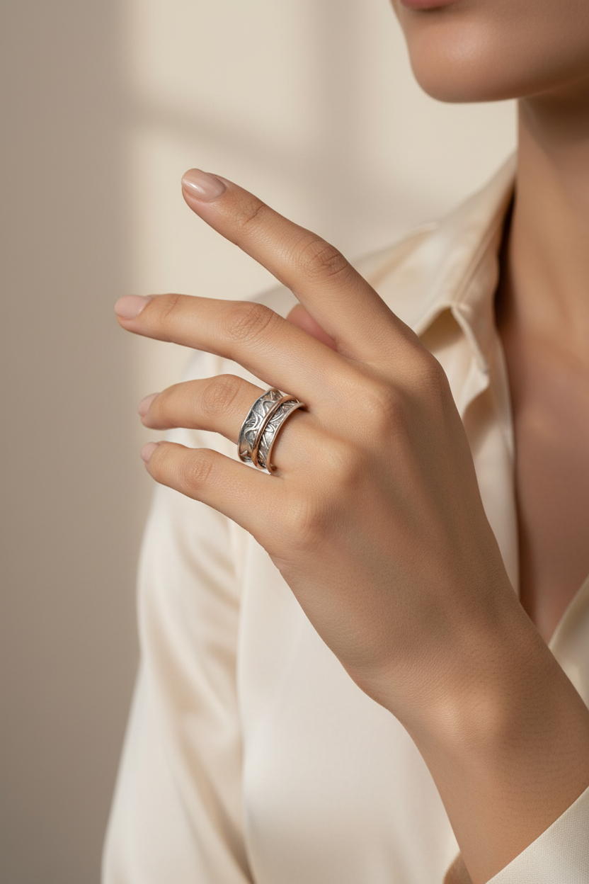 Tree Of Life Spinner Ring