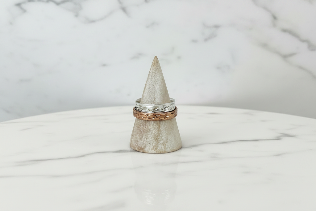 Hammerd Copper & Silver Spinner Ring