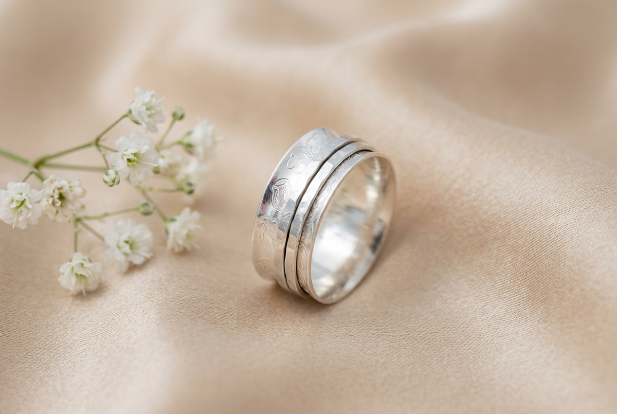 Two Band Spinner Ring - Size O