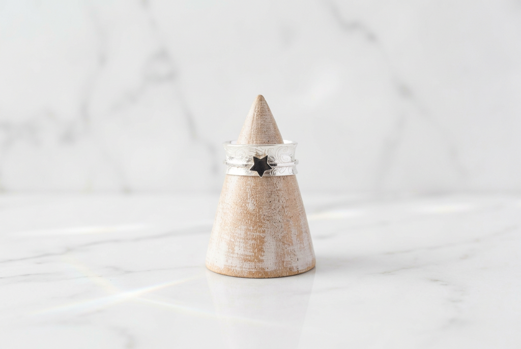 Star Spinner Ring - Size Q