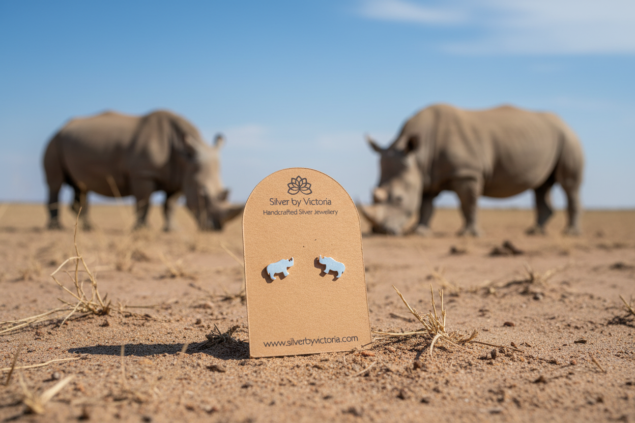 Rhino Stud Earrings