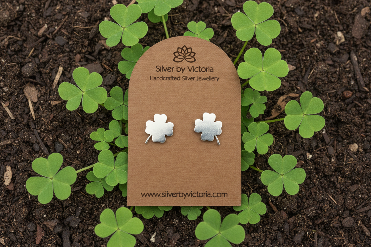 Four Leaf Clover Stud Earrings