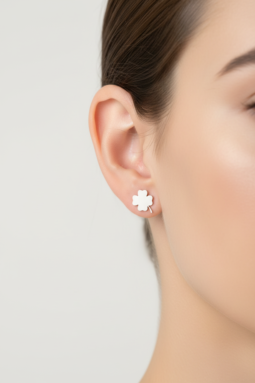Four Leaf Clover Stud Earrings