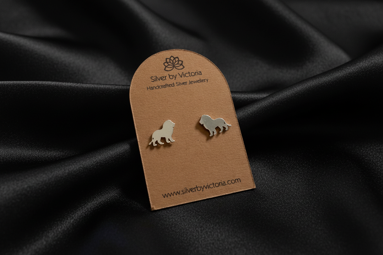Lion Stud Earrings