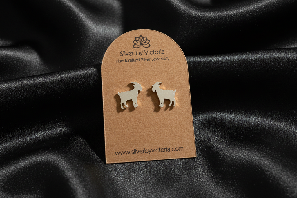 Goat Stud Earrings