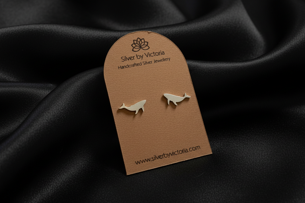Humpback Whale Stud Earrings
