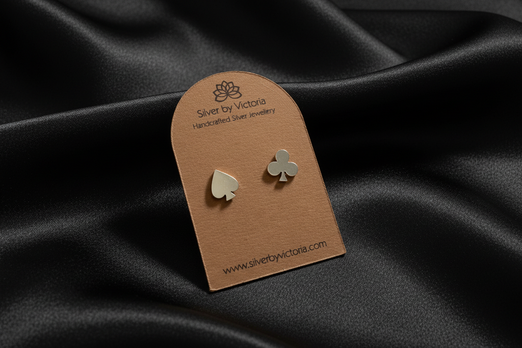Club & Spade Mismatched Stud Earrings