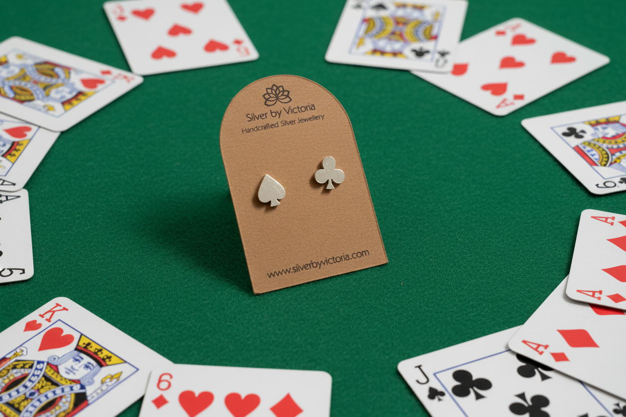 Club & Spade Mismatched Stud Earrings