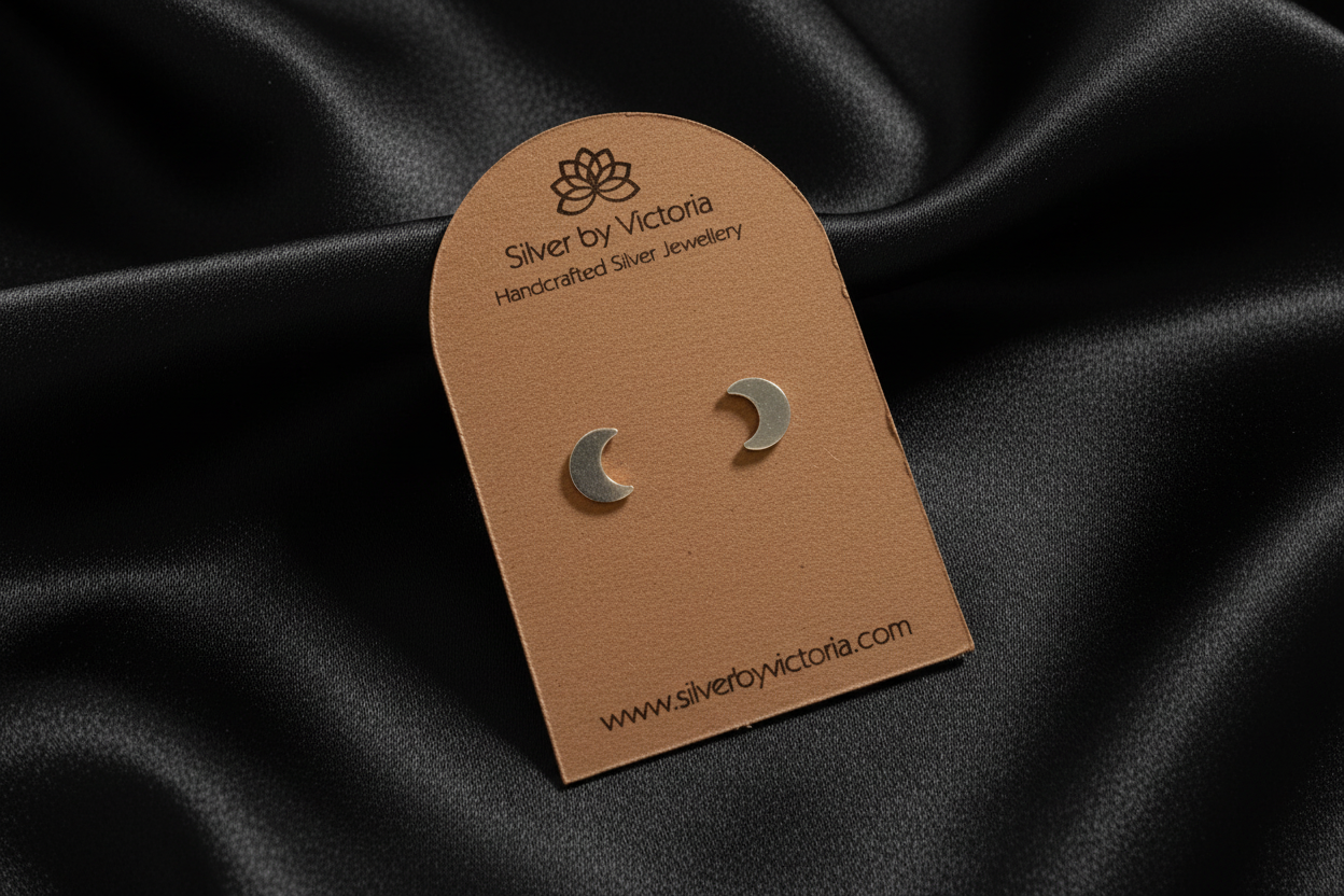 Moon Stud Earrings