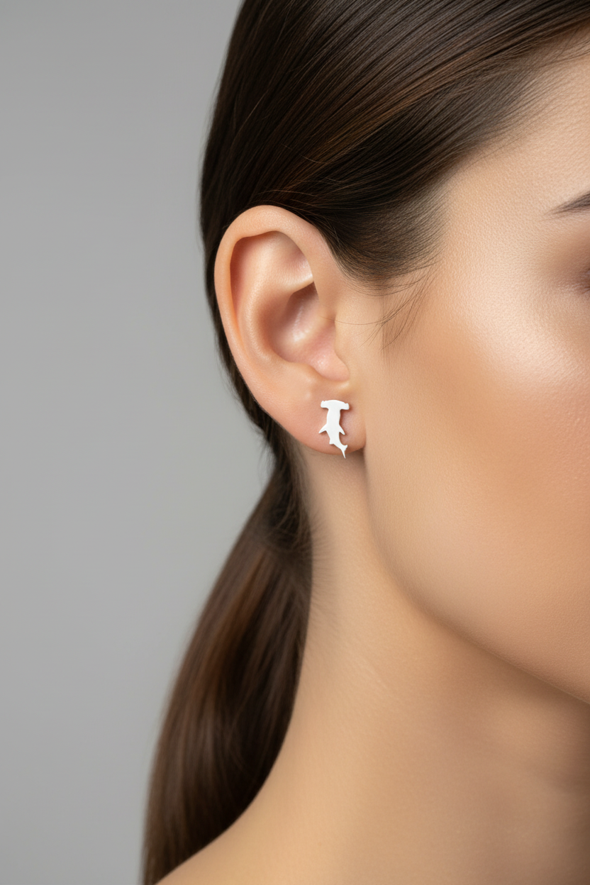 Shark Mismatched Stud Earrings