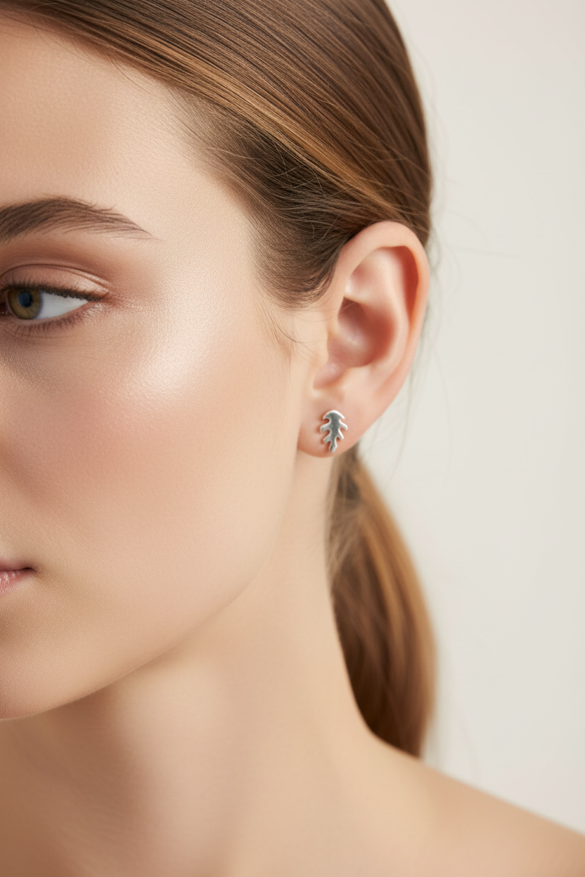 Leaf Stud Earrings