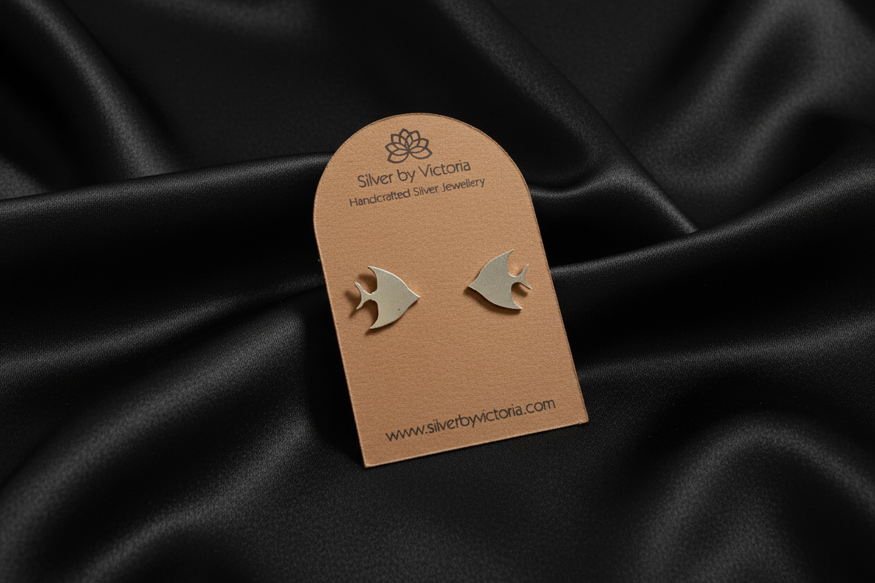 Angel Fish Stud Earrings
