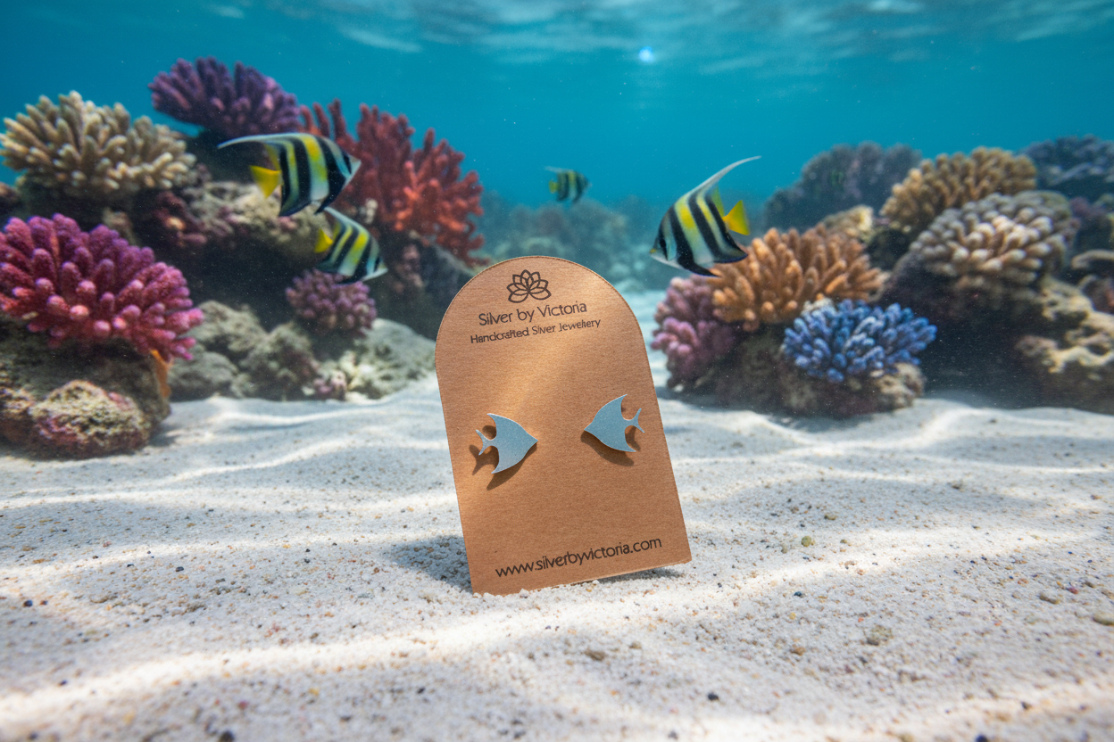 Angel Fish Stud Earrings