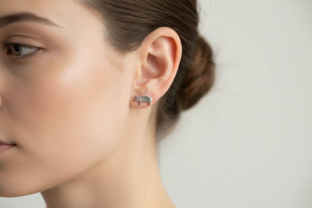 Pig Stud Earrings