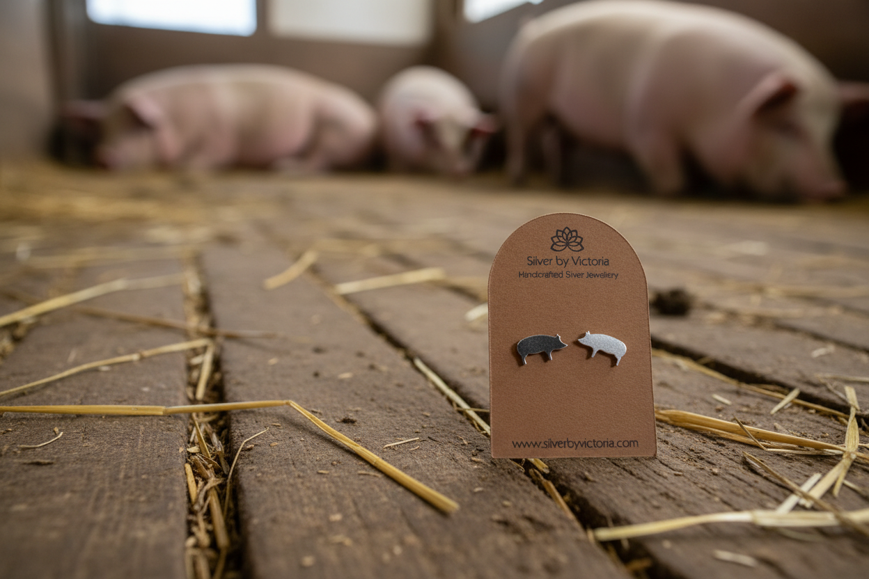 Pig Stud Earrings