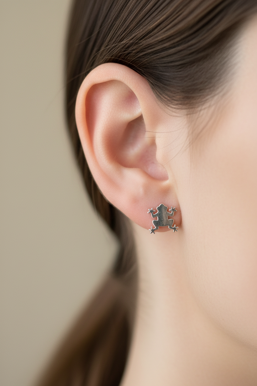 Frog Stud Earrings