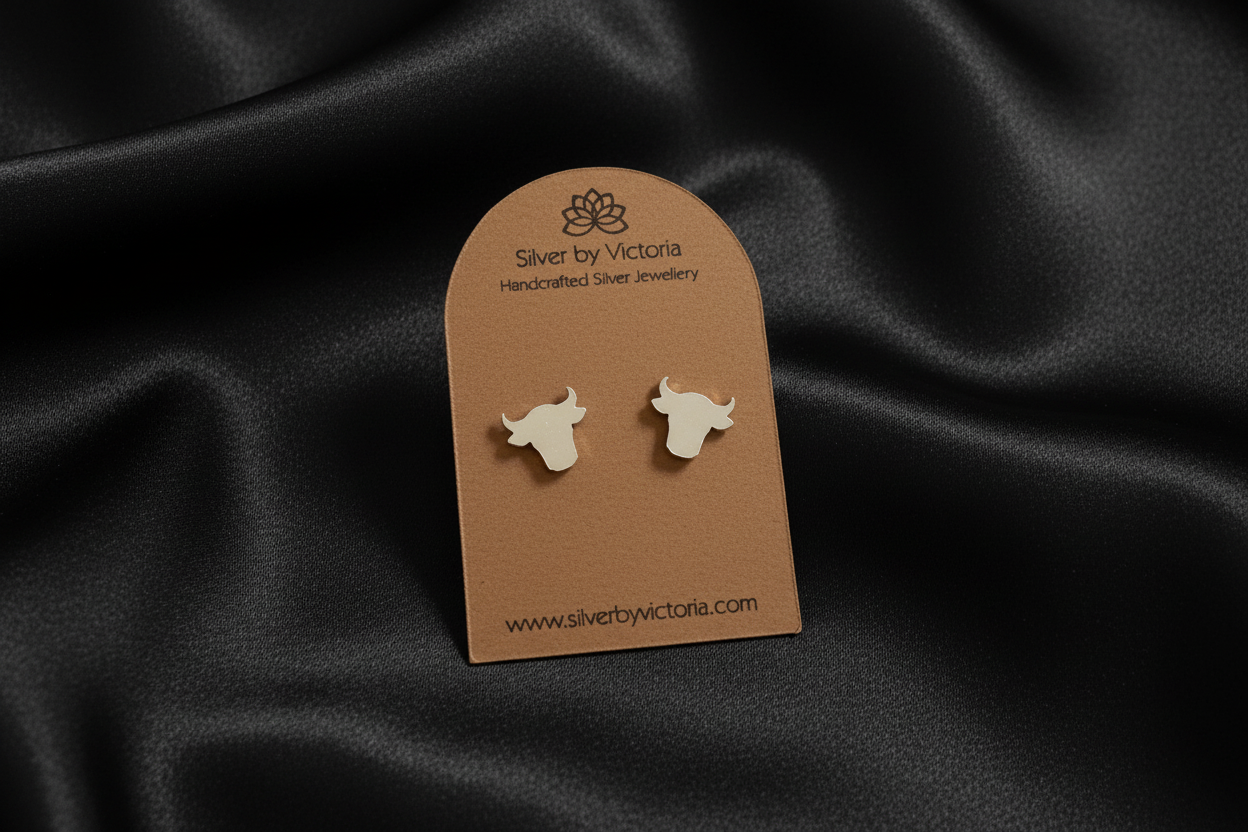 Cow Stud Earrings
