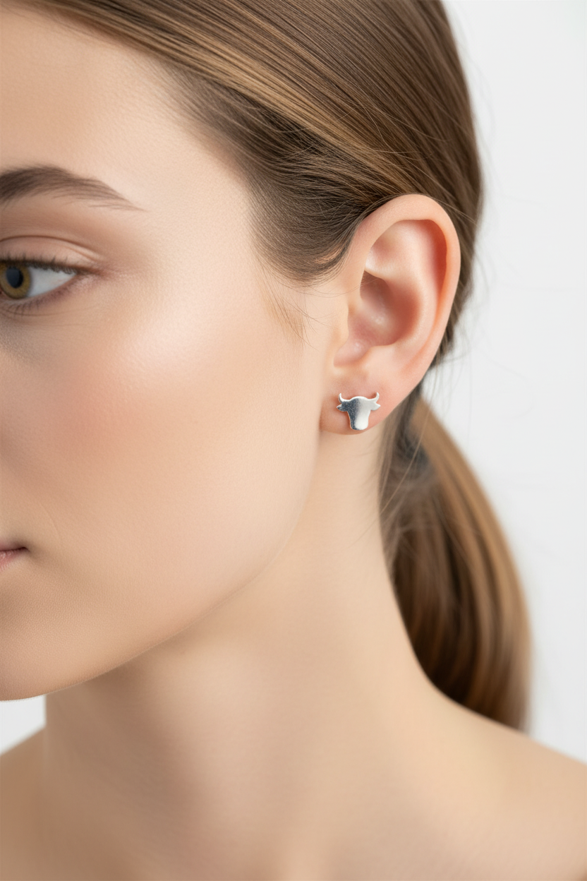 Cow Stud Earrings