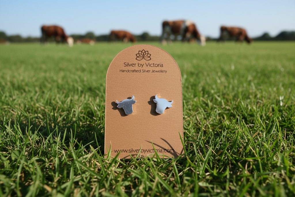 Cow Stud Earrings