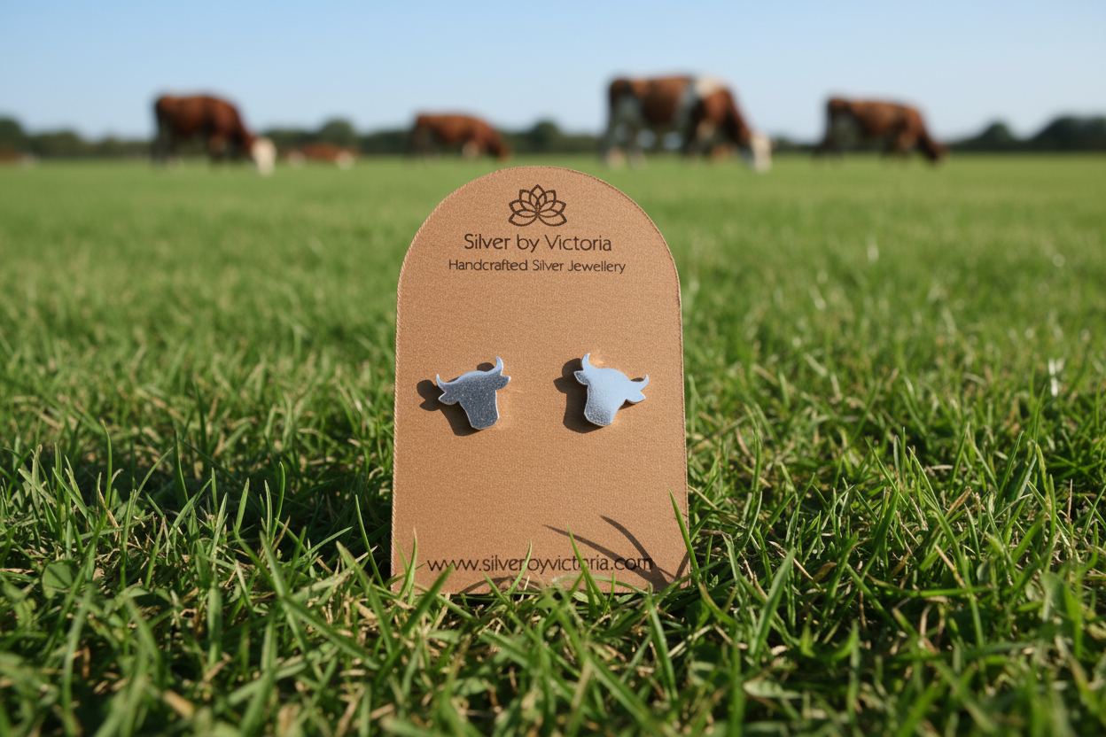 Cow Stud Earrings