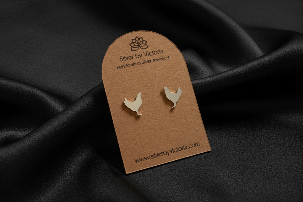 Chicken Stud Earrings