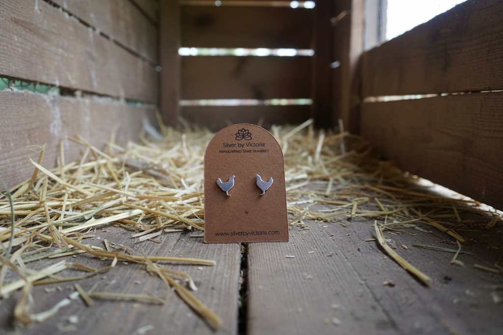 Chicken Stud Earrings