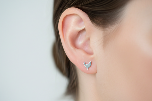 Chicken Stud Earrings