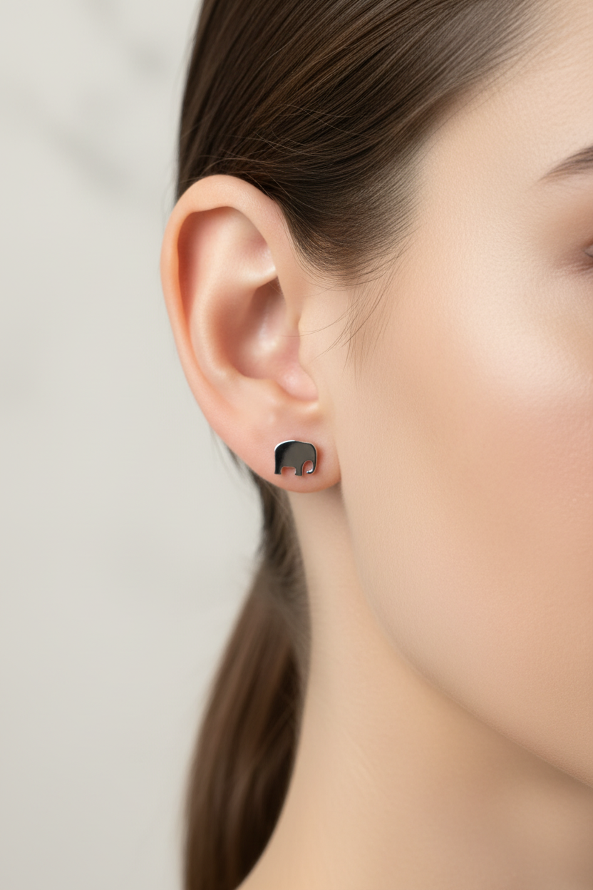 Elephant Stud Earrings