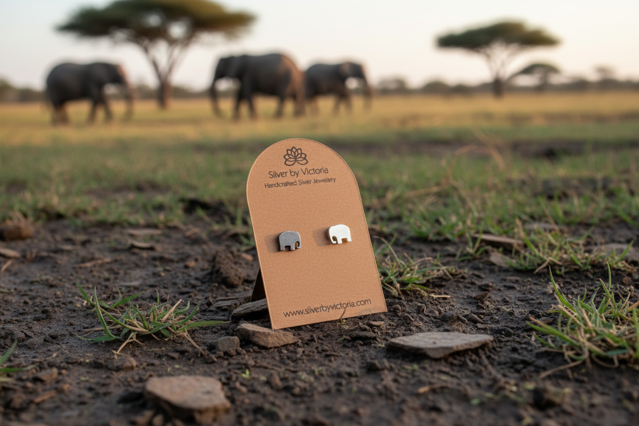 Elephant Stud Earrings
