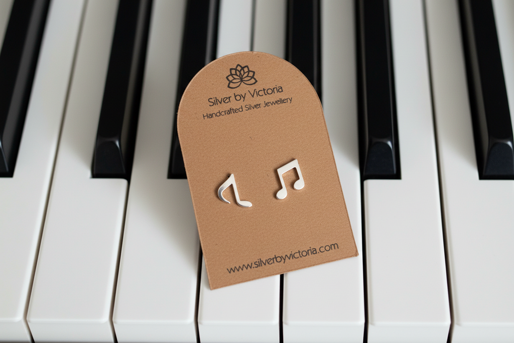 Musical Notes Stud Earrings