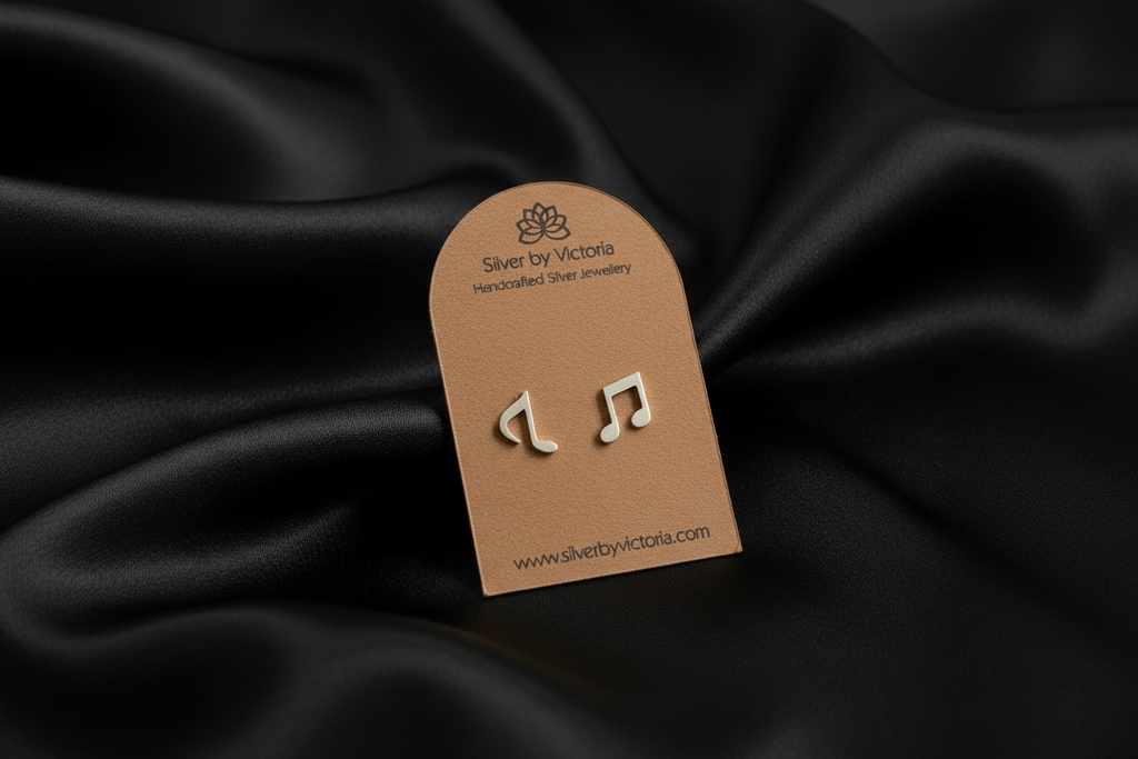 Musical Notes Stud Earrings