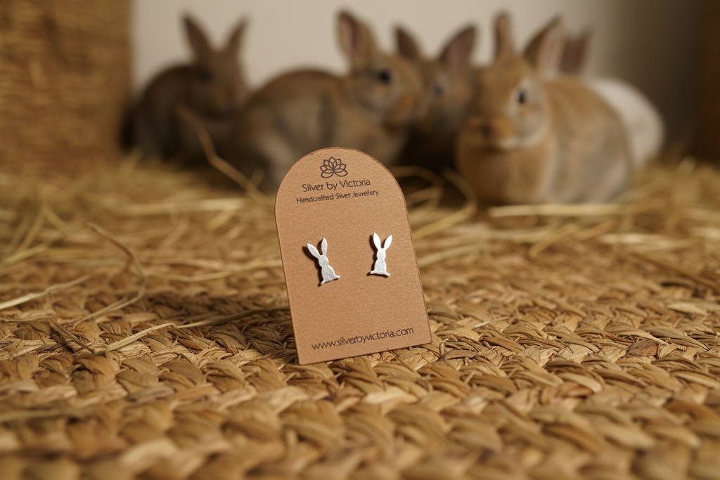 Rabbit Stud Earrings