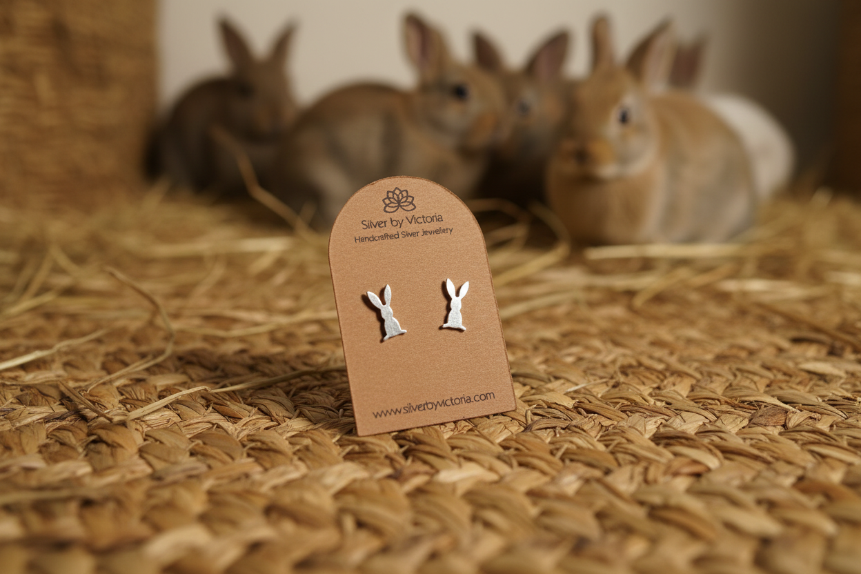 Rabbit Stud Earrings