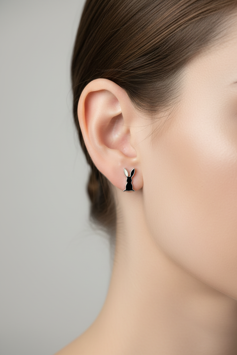 Rabbit Stud Earrings