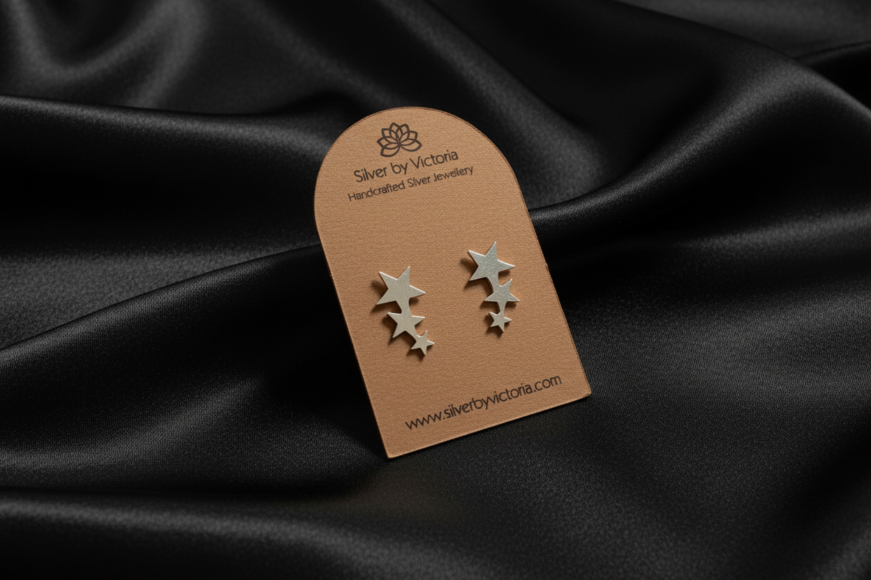 Trio Star Stud Earrings