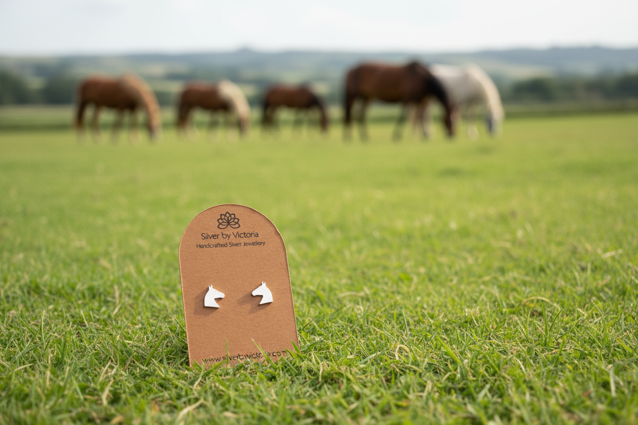 Horse Head Stud Earrings