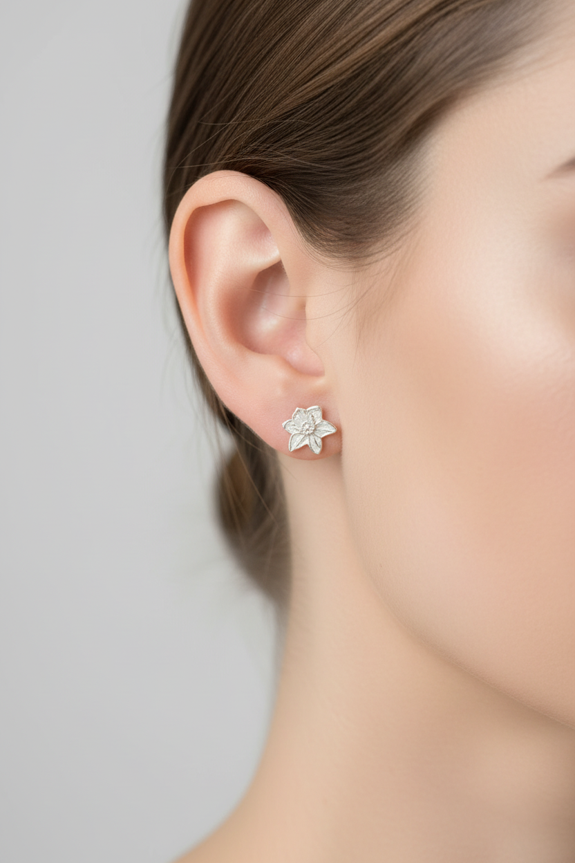 March Birth Flower Stud Earrings - Daffodil Stud Earrings