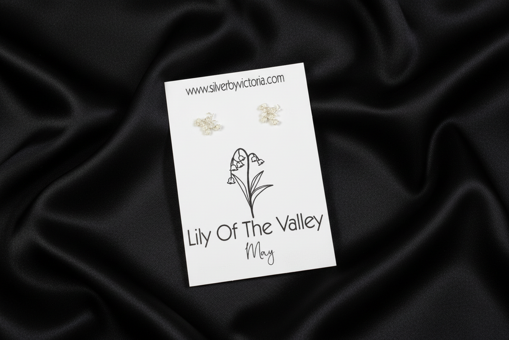 May Birth Flower Stud Earrings - Lily Of The Valley Stud Earrings