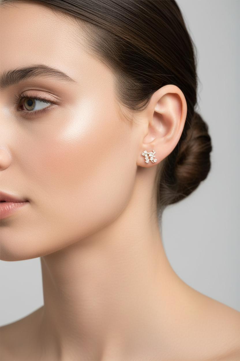 May Birth Flower Stud Earrings - Lily Of The Valley Stud Earrings